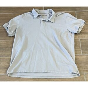 Ash & Erie Men's Polo Gray Shirt Short Sleeve Golf Performance Stretch Large